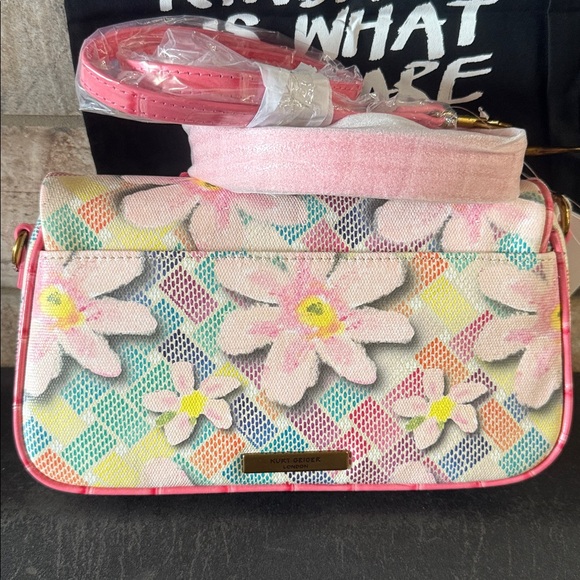 NWT Kurt Geiger Floral Pink Women's shoulder/crossbody Bag - Picture 2 of 6
